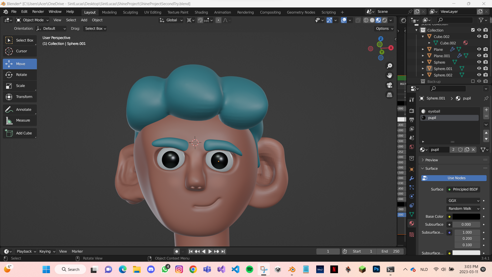 Image of my blender character