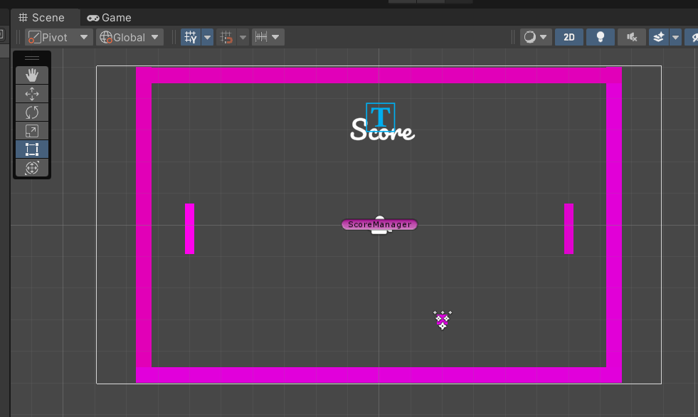 Image of my pong game