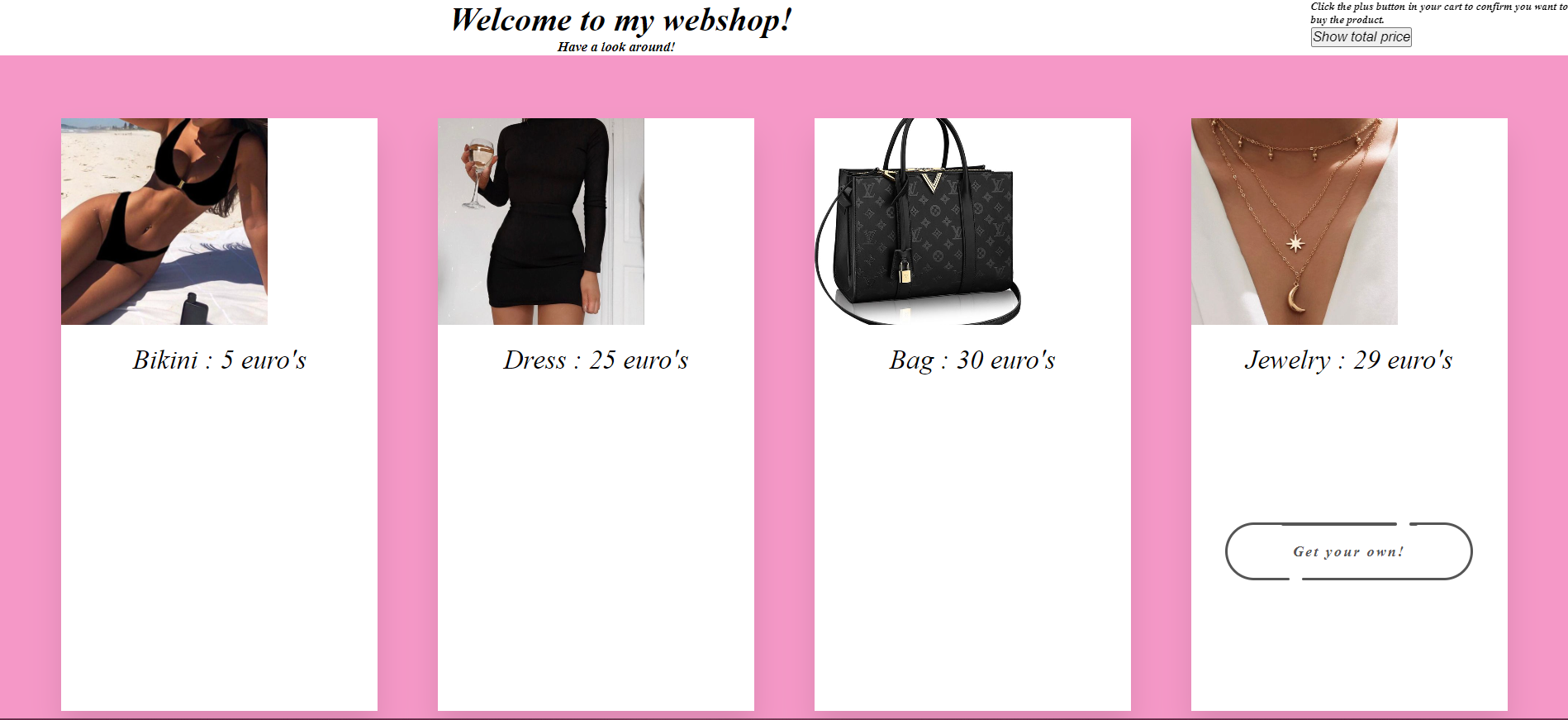 Image of my webshop